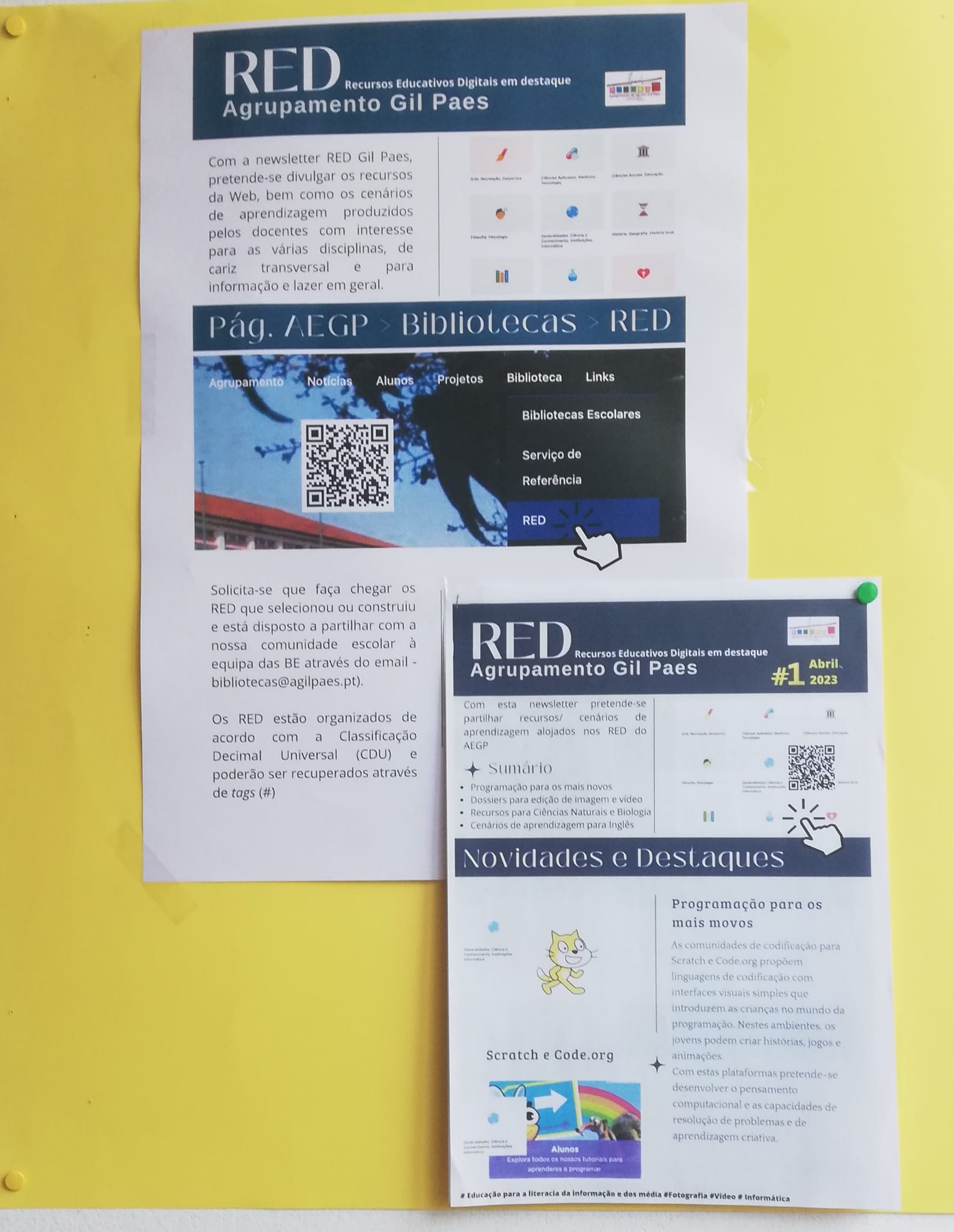 A nova newsletter “RED: recursos educativos em destaque”